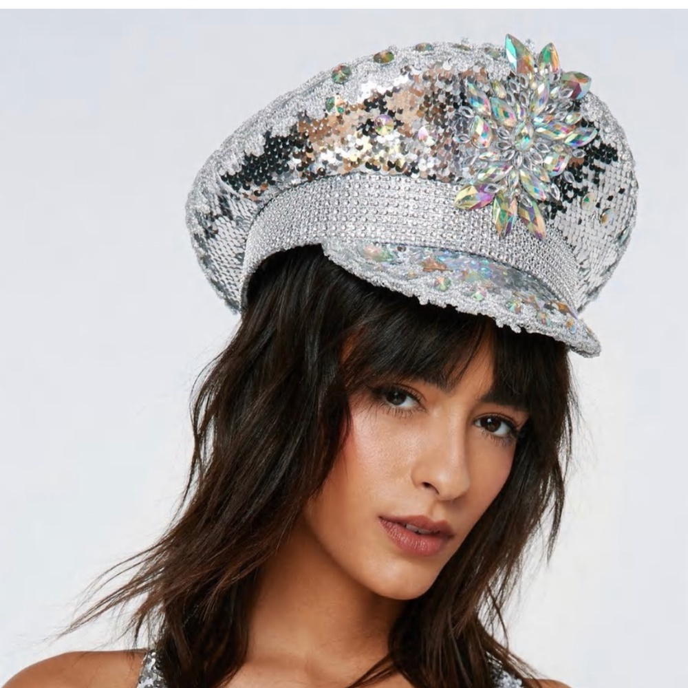 Sequin hat